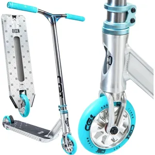 core action sports CORE CG1 Stunt-Scooter Park H=81cm Silber Gebürstet / Türkis - Silber/Türkis