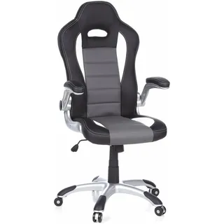 HJH Office GAME SPORT Kunstleder Schwarz/Grau/Weiß