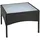 Polyrattan Beistelltisch 58 x 58 x 42 Schwarz