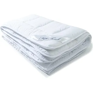 aqua-textil Soft Touch Duo Bettdecke 220 x 240 cm Steppdecke ca 2400g Füllung atmungsaktiv warm Winter Decke Oeko-TEX