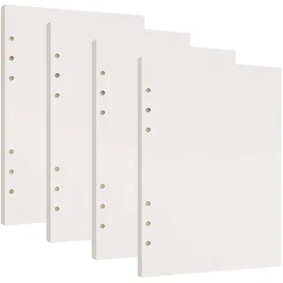 Gepunktetes Papier A5 6 Löcher Nachfüllpapier Dot Grid Paper Refill Paper Ersatzblätter für Filofax A5 Notizen DIY Bullet Journal Skizze Malerei 4 Packung, Insgesamt 180 Blätter