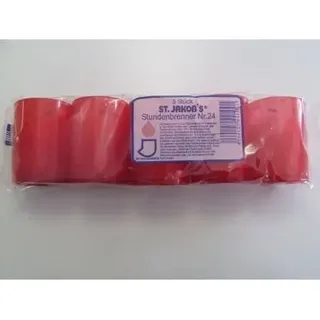 150 St, 24 Stunden Brenner - St, Jakobs Öl-Lichter, Grabkerzen Grablicht, Farbe: rot und weiß (rot)