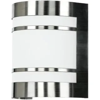Licht-Erlebnisse Außenleuchte Edelstahl Glas B:14 cm E27 IP44