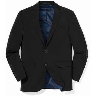 Walbusch Herren B DYnamic Anzug-Sakko einfarbig Schwarz 54