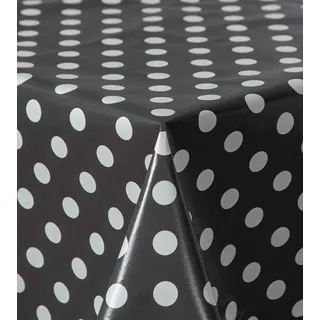 Wachstuch Wachstischdecke Tischdecke, Black and White Series mit Paspelband Istanbul Eckig 130 x 160 cm, Abwaschbar