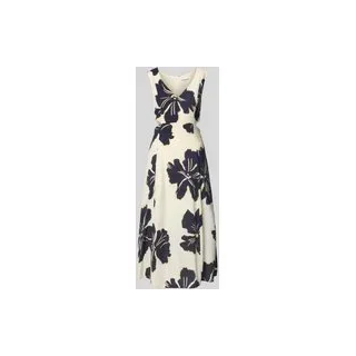Midikleid aus Viskose-Mix Modell 'Olimpio', Marine, XS
