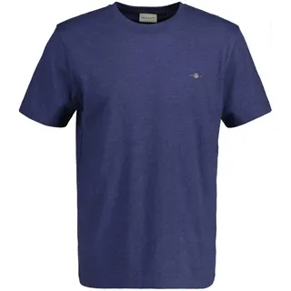 GANT Reg Shield Kurzarm-T-Shirt Dark Jeansblue Melange S