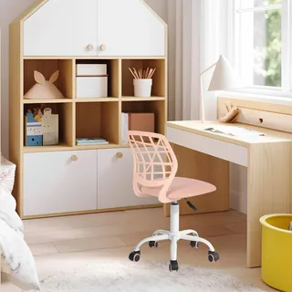FurnitureR Kinderstuhl Höhenverstellbar 100 kg Stahl beige