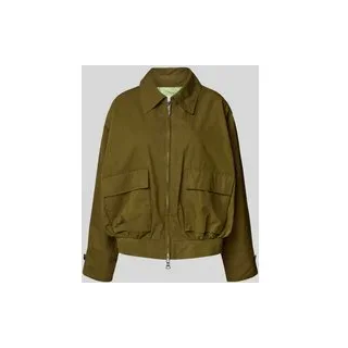Funktionsjacke mit Pattentaschen, Oliv, 36