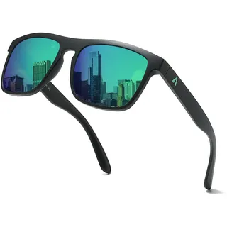 Myiaur Polarisierte Sonnenbrille Herren ANSI Z87.1 Sicherheit Zertifiziert | UV400 Verspiegelt, Keyhole-Steg, Base 4.5, für Fahren, Angeln, Radfahren