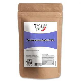 Tasty Pott Premium Flohsamenschalen 99% Reinheit - im Beutel