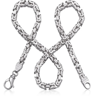 modabilé Königskette Herren Halskette 4,7 mm Kette 50cm - 70cm lang Silberkette I 925 Sterling Silber 55cm