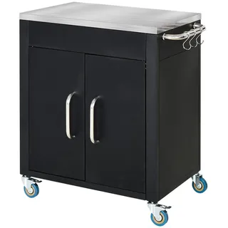 Homcom Küchenwagen Schwarz