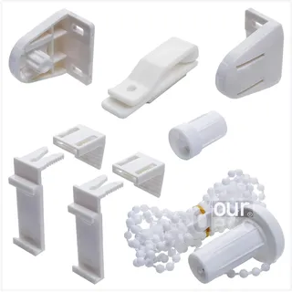 Zubehör-Set für ourdeco® Klemmfix-Rollos/einfache Montage am Fenster/Klemmen=Montage ohne Bohren=Smartfix=Klemmfix=Easy-to-fix