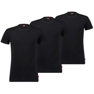 LEVI'S Herren T-Shirts, 3er Pack - Rundhals 3P ECOM, Kurzarm, einfarbig Schwarz XXL