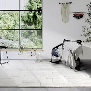 Villeroy & Boch Wilhelmine beige Creme, B:120cm H:10mm L:170cm, Wolle, Teppiche, Läufer, handgewebt, Wolle, Natur, Wohnzimmer, Geometrie, Boho