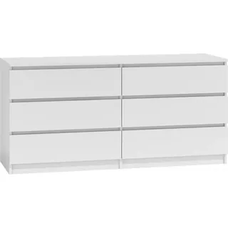 roe furniture Kommode 140 x 77 x 38 cm Weiß matt