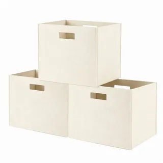 Youyijia Aufbewahrungsbox Filz-Aufbewahrungsbox 31x31x31 cm – Faltbare Regalbox, Organizer-Korb