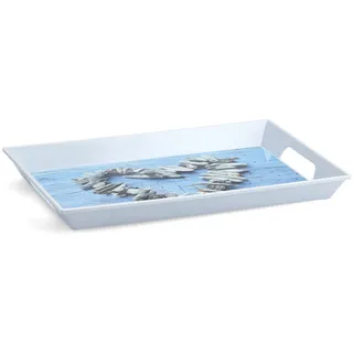 Zeller Present Tablett HERZ 50 x 35 cm