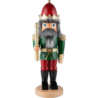 Christian Ulbricht GmbH Nussknacker König 43 cm rot/grün