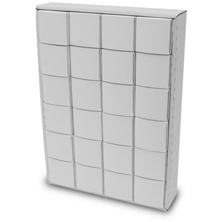 itenga Adventskalender zum Füllen Würfel 6,5cm - weiß zum Selber Befüllen