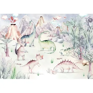 KOMAR Vliesfototapete Dino Playground 400 x 280 cm