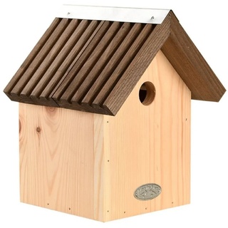 esschert design Nistkasten Esschert Design Nist Kasten BLAUMEISEN Kasten Holz Vogel Haus Metall Nest Garten