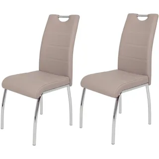 Hela Esszimmerstuhl Susi Kunstleder cappuccino 2er Set