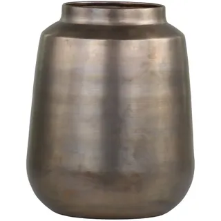Chic Antique Vase aus Eisen, H30/D24 cm, messing
