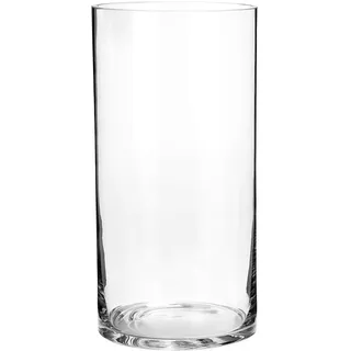 BUTLERS Dekovase ø 15 cm Glas - Pool | Farbe Durchsichtig - Blumenvase für Schnittblumen & Zweige - Tischvase für Esstisch & Sideboard - Stilvolles Ambiente