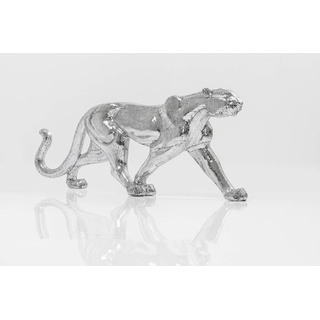 KARE DESIGN Deko-Figur Leopard 51591 Glas Silber