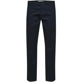 Selected New Miles Slim Fit Chinohose Blau 30 32