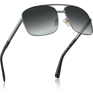 Polarisierte Retro Pilotenbrille Herren UV400 Metall Sonnenbrille