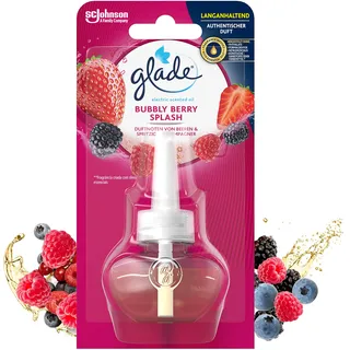 Glade Electric Scented Oil Nachfüller, elektrischer Raumduft mit Duftöl, Bubbly Berry Splash, 1er Pack (1 x 20 ml)