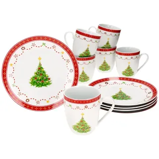 Mambocat Weihnachtstraum Frühstücksset 12-tlg. Weihnachten