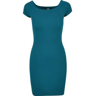URBAN CLASSICS Shirtkleid Blau/Grün 4XL