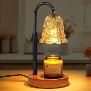 Vicloon Candle Warmer Kerzenwärmer Lampe, Candle Warmer Geschenke für Frauen, Elektrische Duftlampe mit Timer und Dimmer, Vintage-Dekoration, Moderne Wohnzimmerdekoration