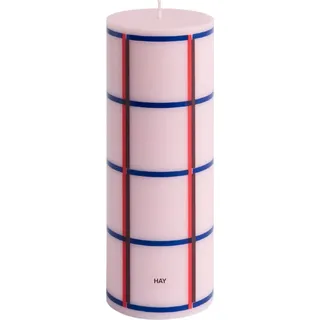 Column M Kerze rosa-bordeaux-marineblau
