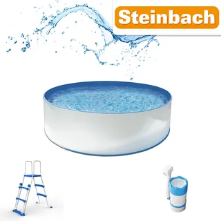 Steinbach Stahlwandpool New Splasher Set Secure Ø 3,50 x 0,90 m