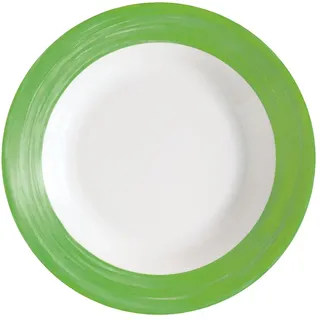 Arcoroc BRUSH Dessertteller - Ø 19,5 cm - Green, 6er Set
