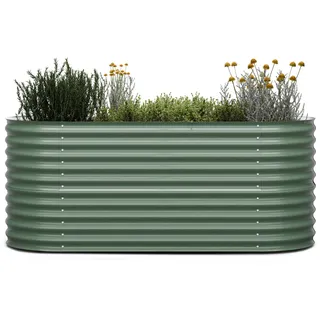 blumfeldt High Grow Hochbeet - 1.500-l-Hochbeet aus Metall für Garten, Ergonomisch und Rostbeständig, 80 cm Höhe, Galvalume-Stahl, Einfache Montage, Ideal für Gemüse und Kräuter