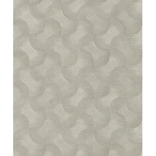 Rasch Tapete 608144 - Einfarbige Vliestapete in Grau mit grafischem Muster und changierendem Metallic-Effekt aus der Kollektion Sky Lounge