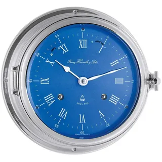 Hermle Wanduhr Schiffsuhr Glasenuhr (Glasenschlag) blau