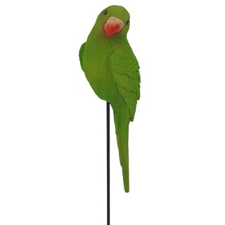 Gartenstecker Papagei 29 x 7,5 cm grün
