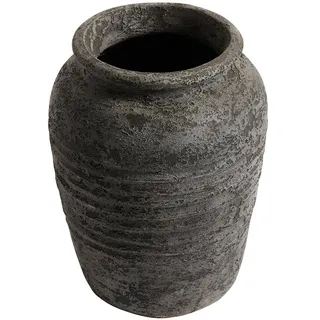 Muubs - Terracotta - Melancholia Krug, Ø 30 x 40 cm, schwarz metallic