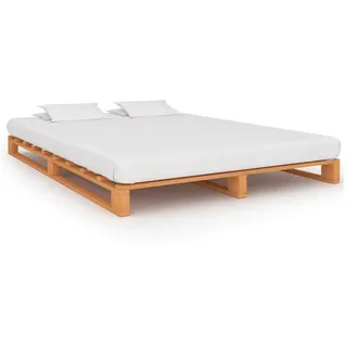 vidaXL Palettenbett 180 x 200 cm Braun