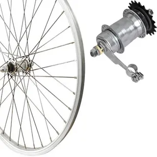 Roland Hinterrad 28" Rücktritt Silber Kasten-Alu, Rbn, Zub.