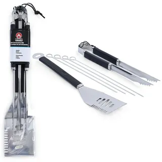 Tenzo-R Grillbesteck Set 6-tlg. Edelstahl Weiß