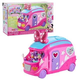 Minnie Mouse Disney Junior Bows-A-Glow Luxus-Wohnmobil, 13-teiliges Figuren- und Spielset, Kinderspielzeug ab 3 Jahren, Amazon Exclusive von Just Play
