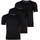 T-Shirt Baumwolle unifarben schwarz NOS